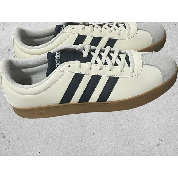 New Adidas VL Court 3.0 - White/Navy/Gum - Men\'s Size 11 (NWOB) main image 4